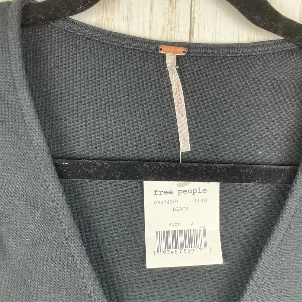 Free People Merav Tank NWT black hoop tank